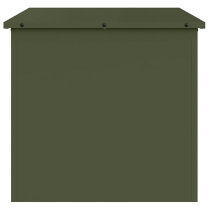 Außenlagerbox mit Speicher Olivgrün 55 x 50.5 x 50 cm Metall