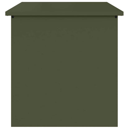 Außenlagerbox mit Speicher Olivgrün 55 x 50.5 x 50 cm Metall