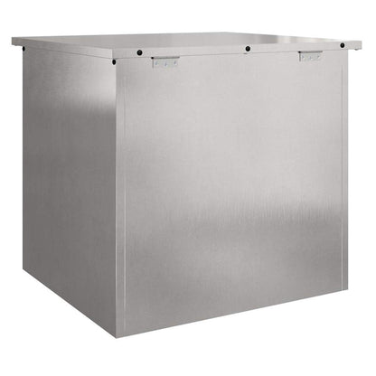 Außenlagerbox mit Speicher Silber 55 x 50.5 x 50 cm Edelstahl