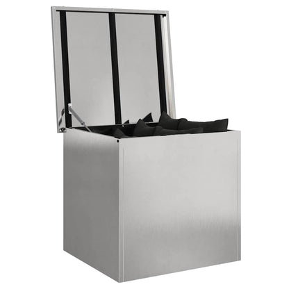 Außenlagerbox mit Speicher Silber 55 x 50.5 x 50 cm Edelstahl