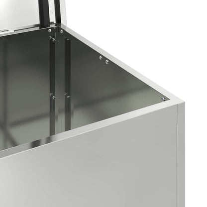 Außenlagerbox Silber 55 x 50.5 x 50 cm Verzinkter Stahl