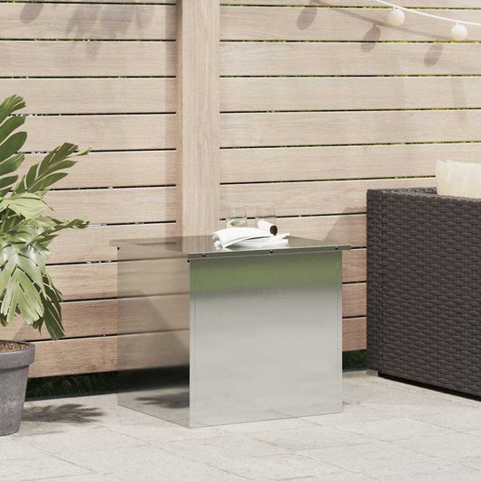 Außenlagerbox Silber 55 x 50.5 x 50 cm Verzinkter Stahl