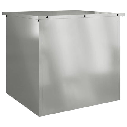Außenlagerbox Silber 55 x 50.5 x 50 cm Verzinkter Stahl