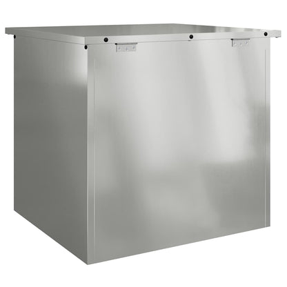 Außenlagerbox Silber 55 x 50.5 x 50 cm Verzinkter Stahl