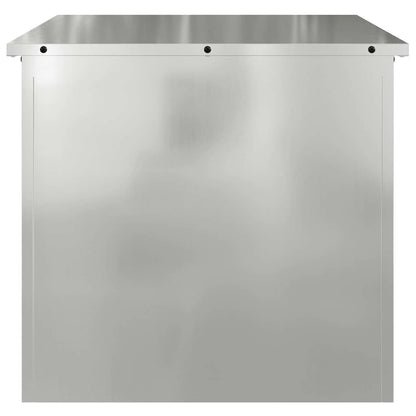Außenlagerbox Silber 55 x 50.5 x 50 cm Verzinkter Stahl