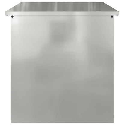 Außenlagerbox Silber 55 x 50.5 x 50 cm Verzinkter Stahl