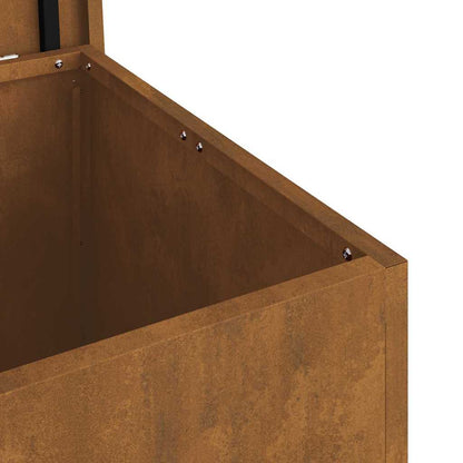 Außenlagerbox mit Speicher Braun 55 x 50.5 x 50 cm