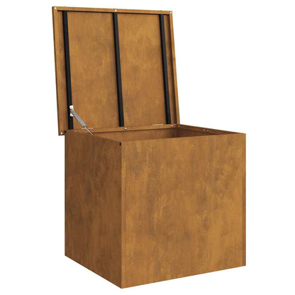 Außenlagerbox mit Speicher Braun 55 x 50.5 x 50 cm