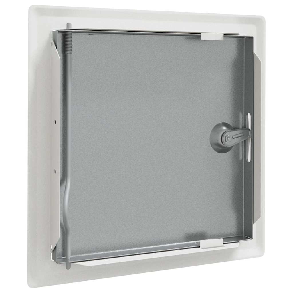 Zugangstür 2 pcs Weiß 20 x 20 cm Stahl