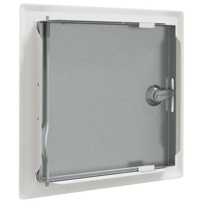 Zugangstür 2 pcs Weiß 20 x 20 cm Stahl