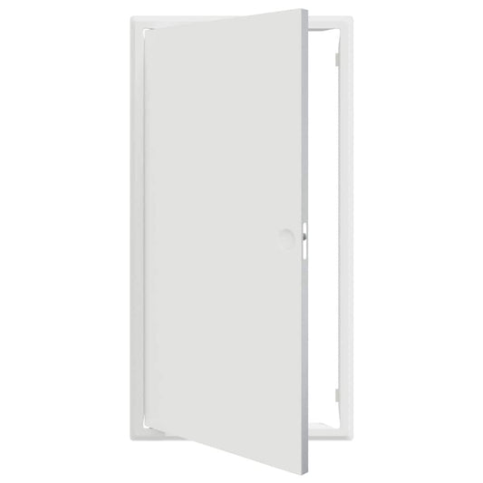 Zugangstür Weiß 30 x 60 cm Stahl