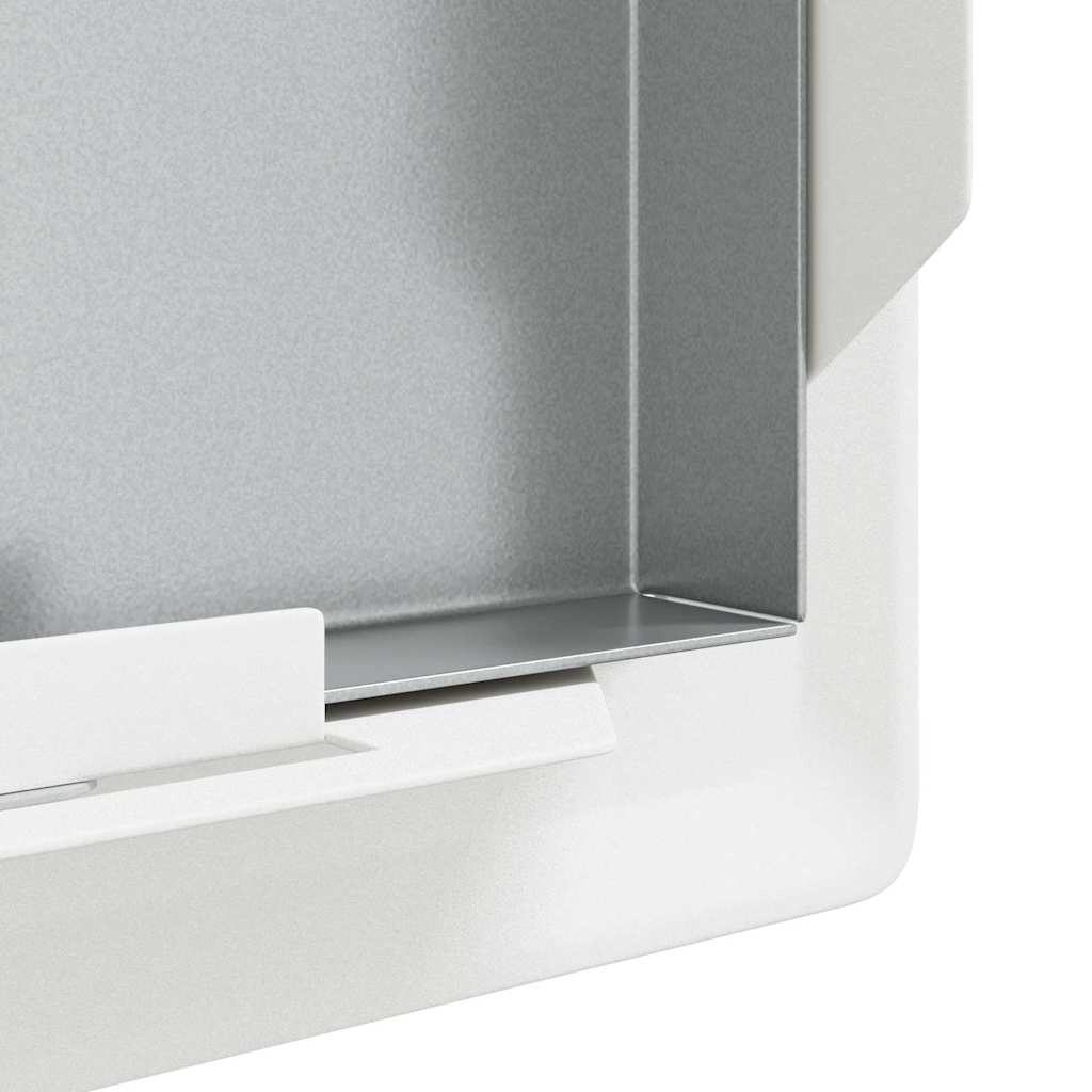 Zugangstür 2 pcs Weiß 20 x 20 cm Stahl