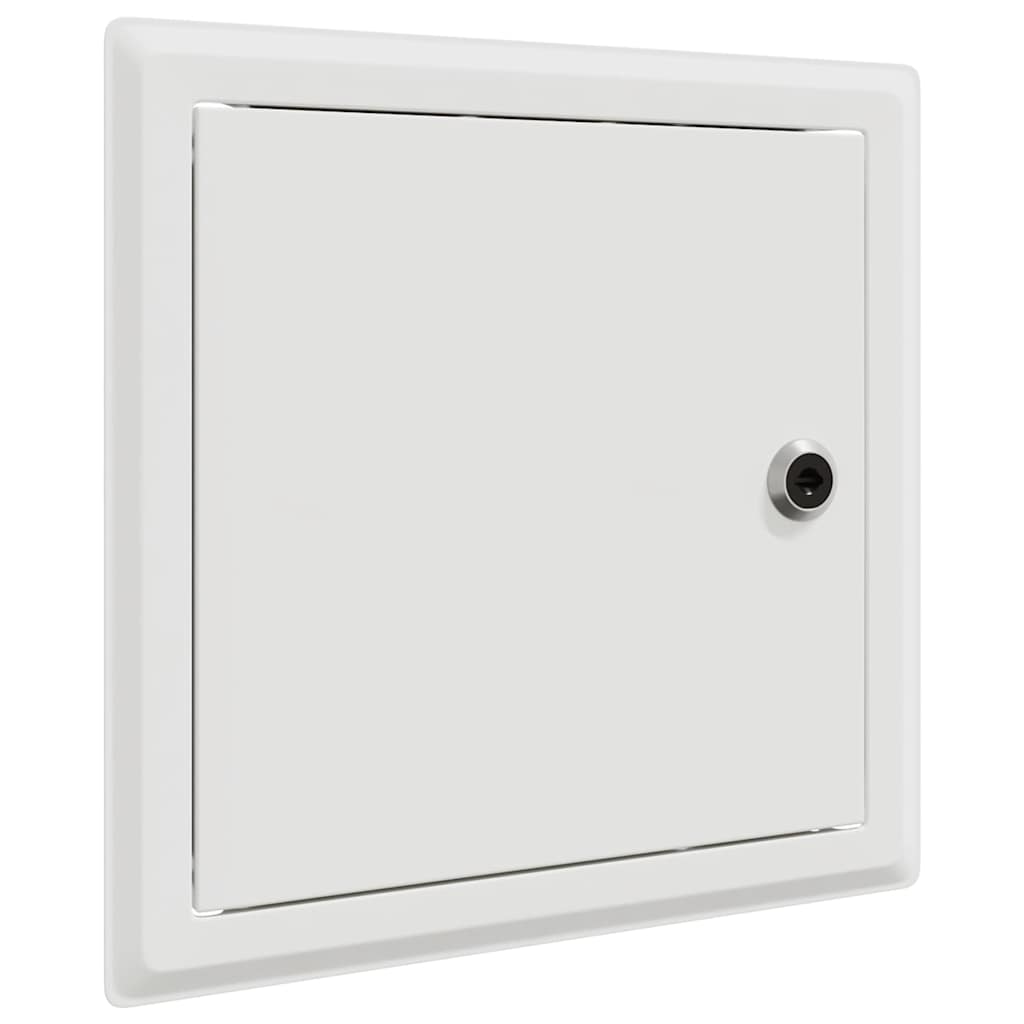 Zugangstür 2 pcs Weiß 20 x 20 cm Stahl