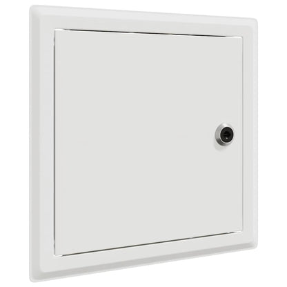 Zugangstür 2 pcs Weiß 20 x 20 cm Stahl