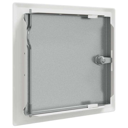 Zugangstür 2 pcs Weiß 20 x 20 cm Stahl