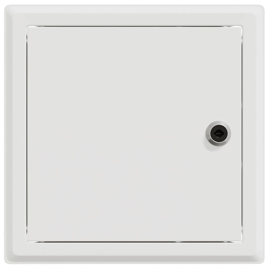 Zugangstür 2 pcs Weiß 20 x 20 cm Stahl