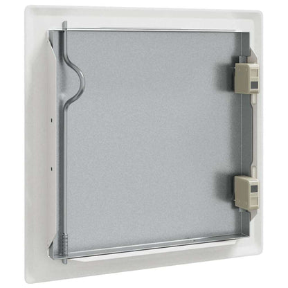 Zugangstür 2 pcs Weiß 20 x 20 cm Stahl