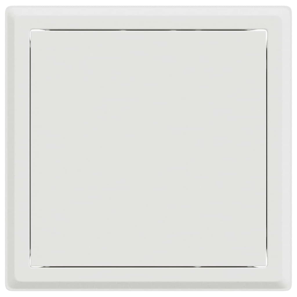 Zugangstür 2 pcs Weiß 20 x 20 cm Stahl