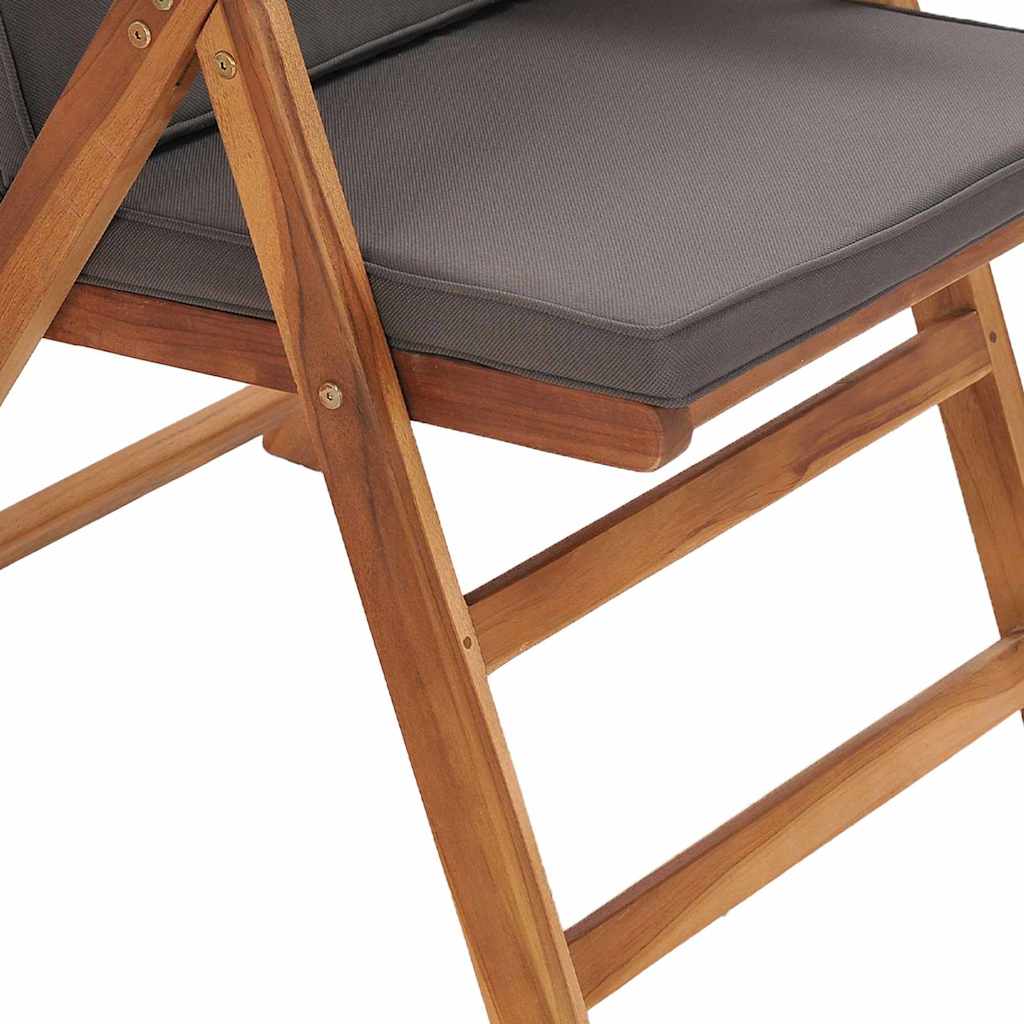 Gartenstuhl 8 pcs Braun 57 x 71,5 x 104 cm Massivholz Teak