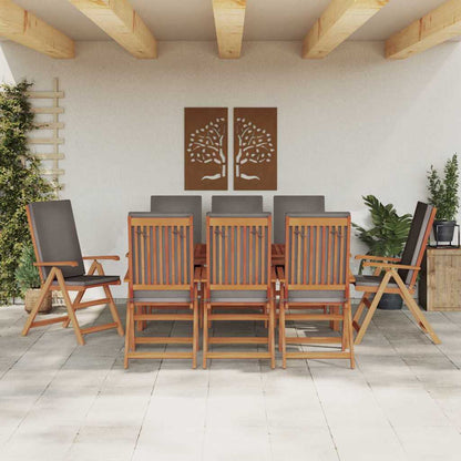 Gartenstuhl 8 pcs Braun 57 x 71,5 x 104 cm Massivholz Teak