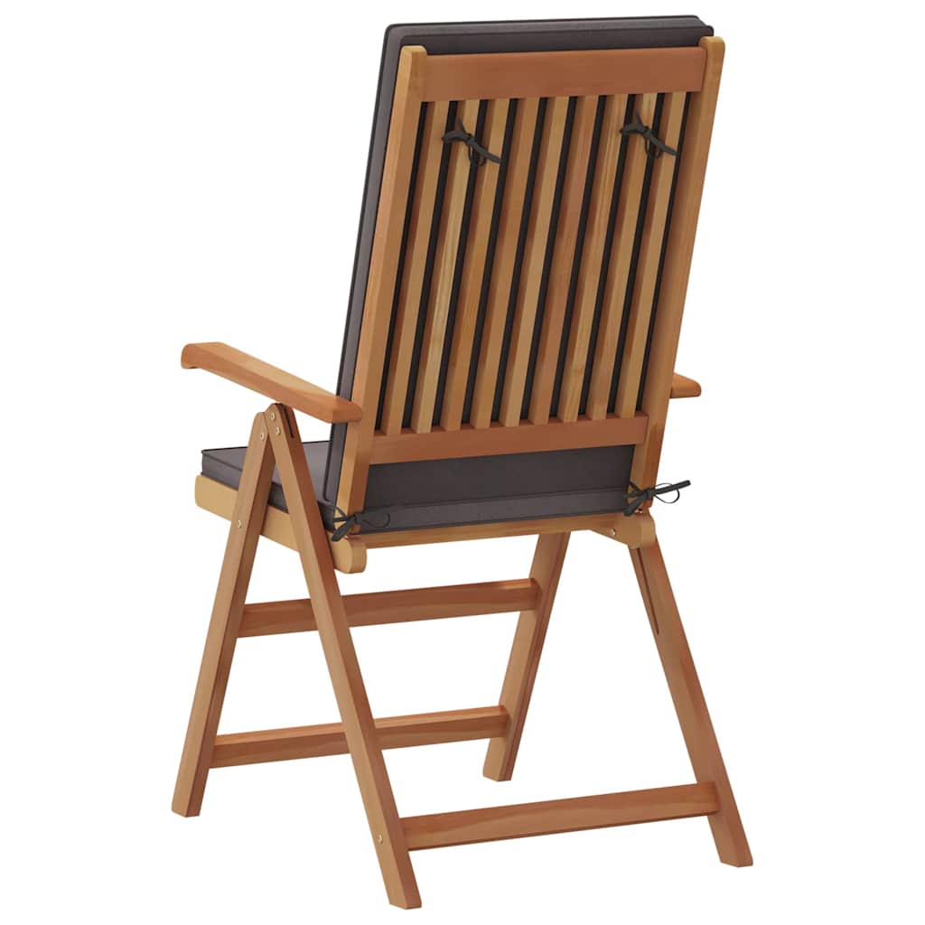 Gartenstuhl 8 pcs Braun 57 x 71,5 x 104 cm Massivholz Teak