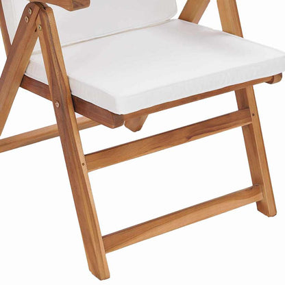 Gartenstuhl 4 pcs Braun 57 x 71,5 x 104 cm Massivholz Teak