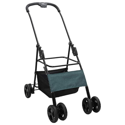 Faltbarer Haustierwagen Grün 81 x 47 x 99 cm 600D Oxford Stoff