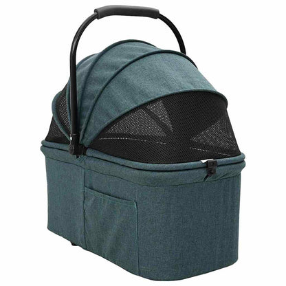 Faltbarer Haustierwagen Grün 81 x 47 x 99 cm 600D Oxford Stoff