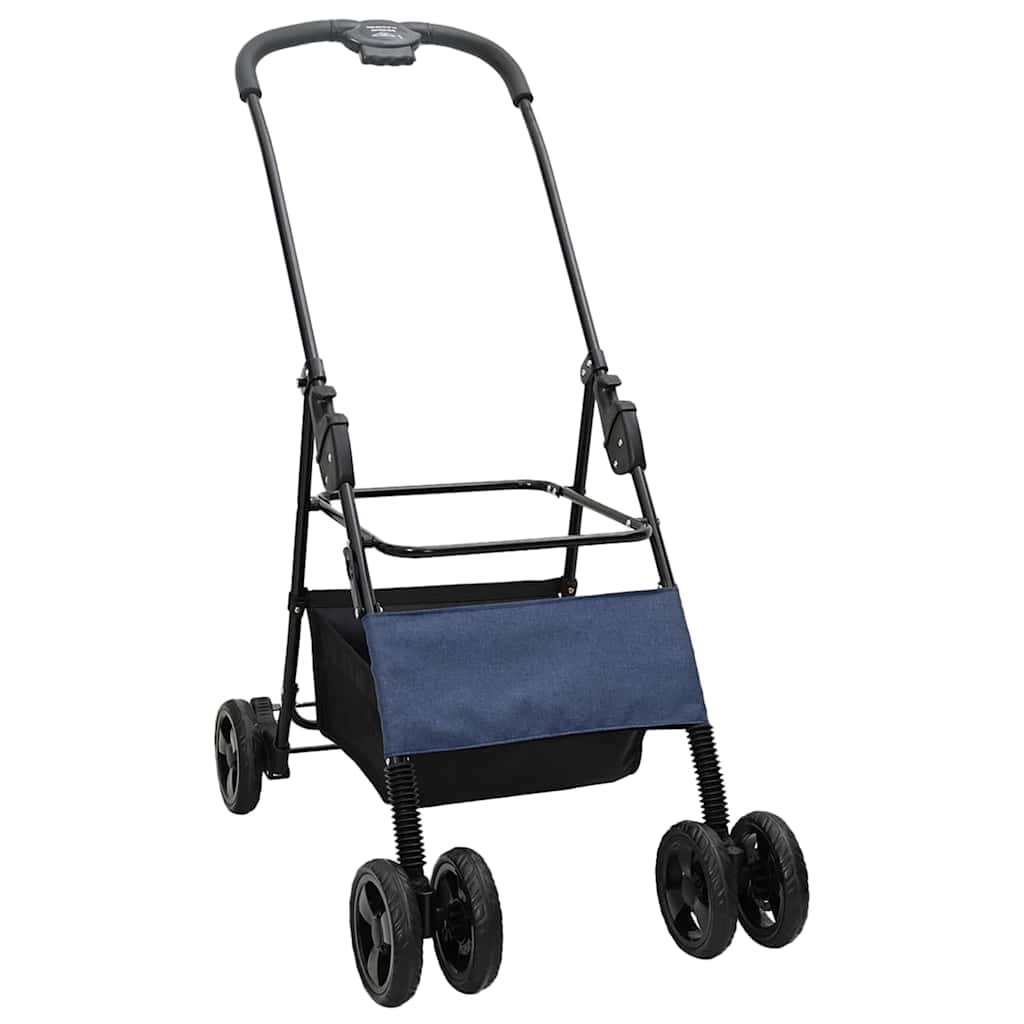 Faltbarer Haustierwagen Blau 81 x 47 x 99 cm 600D Oxford Stoff