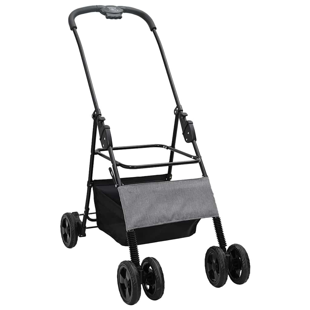 Faltbarer Haustierwagen Grau 81 x 47 x 99 cm 600D Oxford Stoff