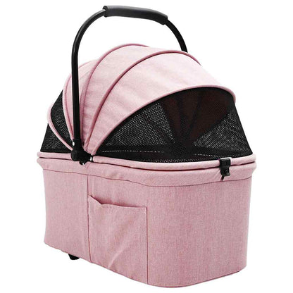 Faltbarer Haustierwagen Verstellbar Rosa 78 x 54 x 101 cm