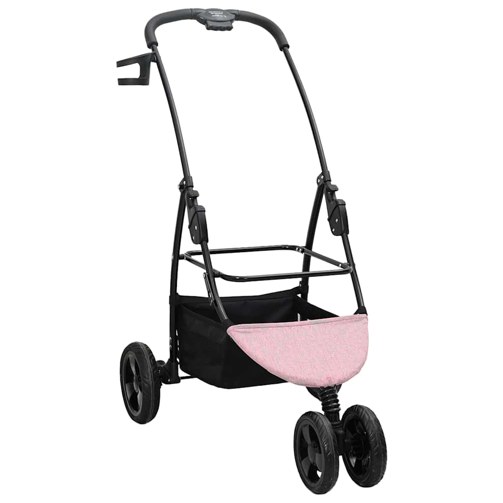 Faltbarer Haustierwagen Verstellbar Rosa 78 x 54 x 101 cm