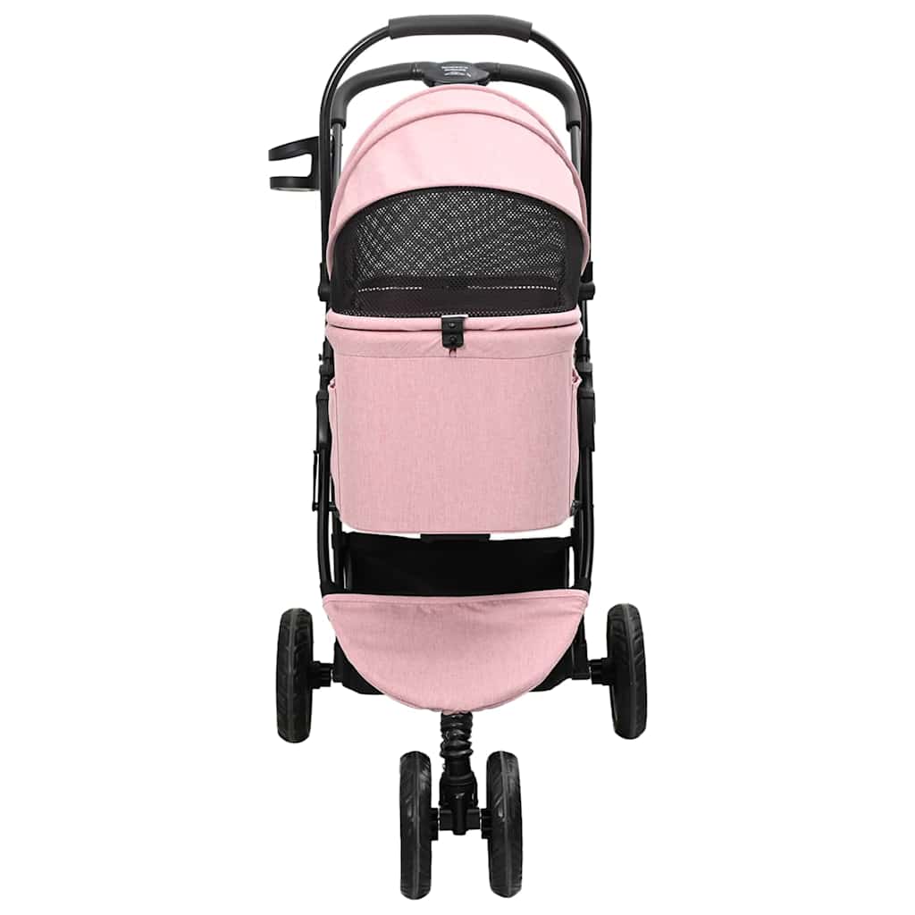 Faltbarer Haustierwagen Verstellbar Rosa 78 x 54 x 101 cm