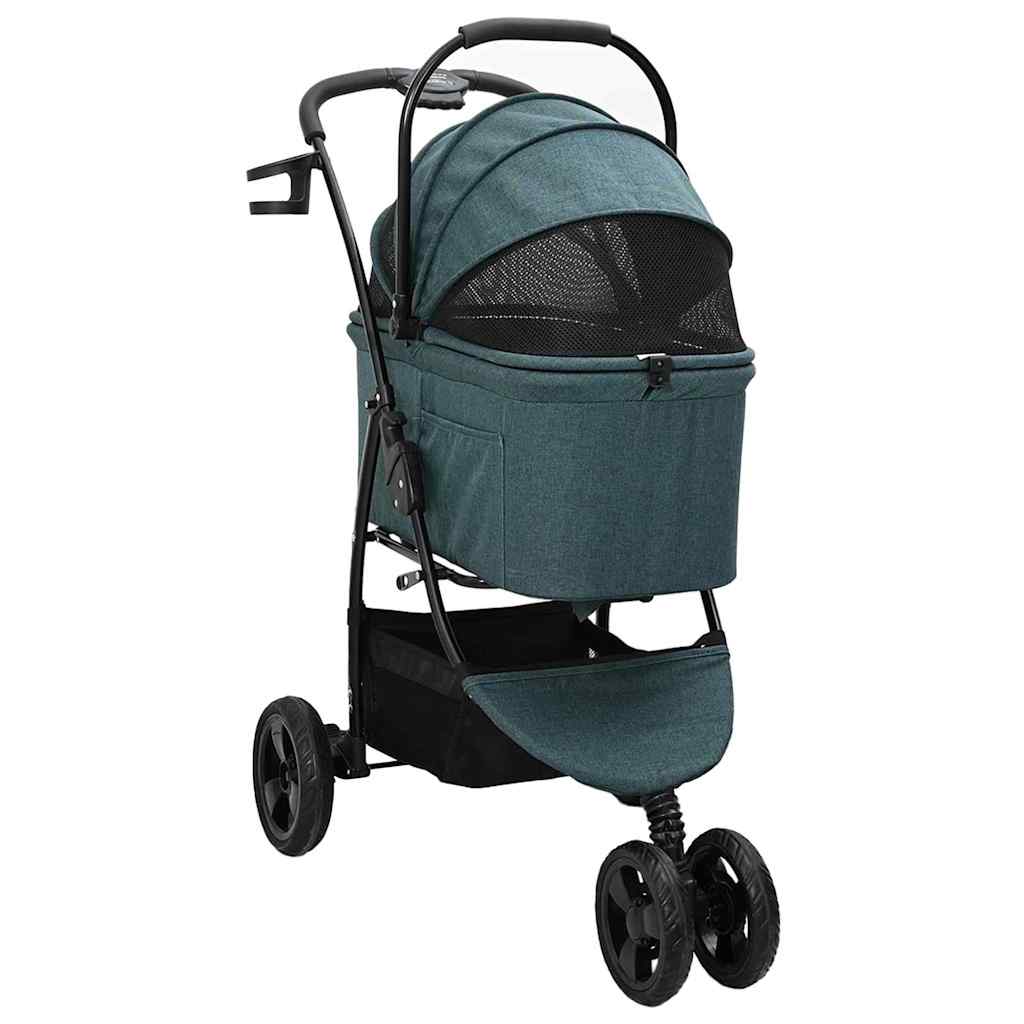 Faltbarer Haustierwagen Verstellbar Grün 78 x 54 x 101 cm