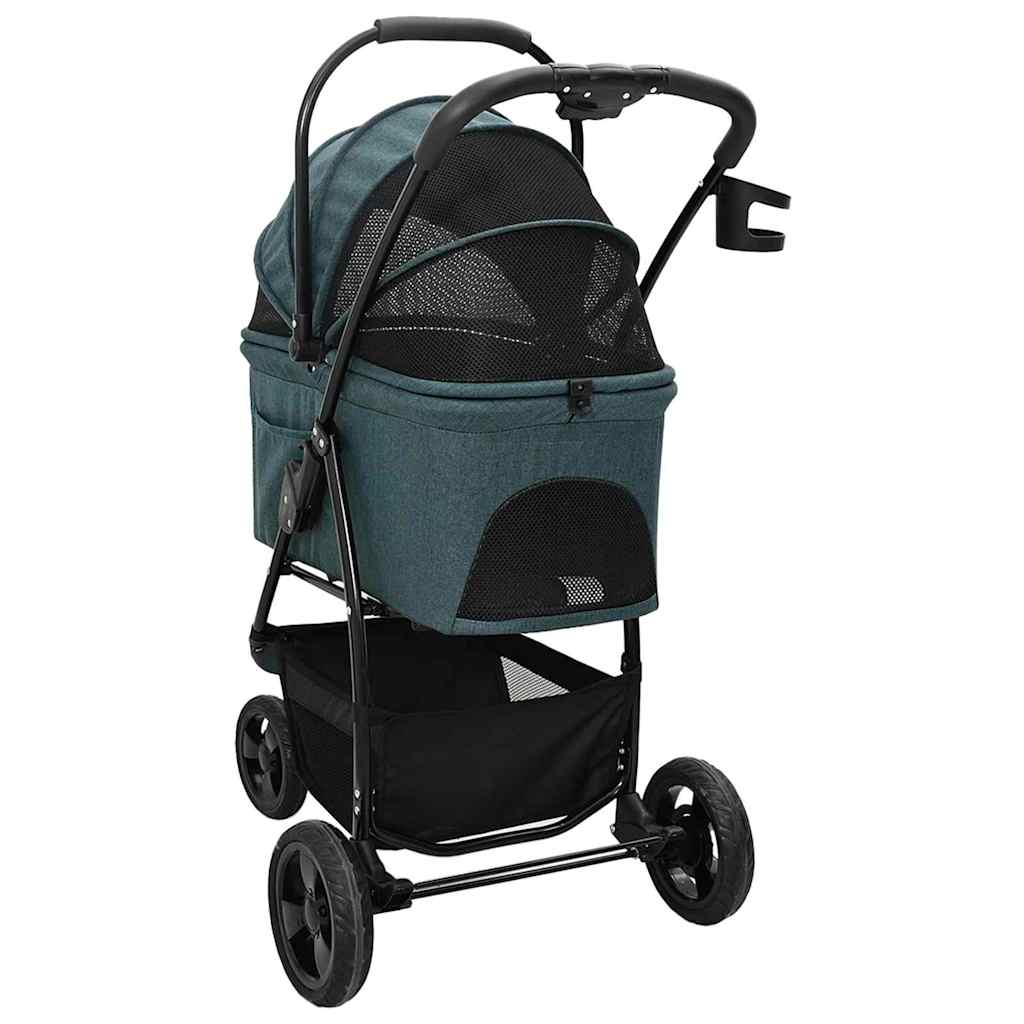 Faltbarer Haustierwagen Verstellbar Grün 78 x 54 x 101 cm