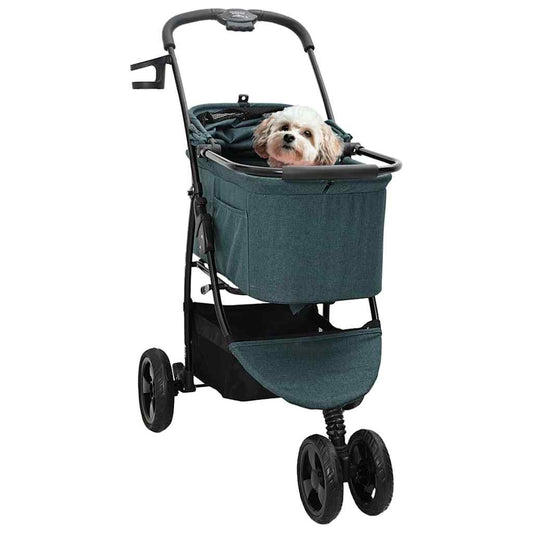 Faltbarer Haustierwagen Verstellbar Grün 78 x 54 x 101 cm