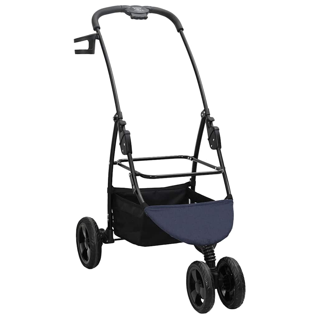 Faltbarer Haustierwagen Verstellbar Blau 78 x 54 x 101 cm
