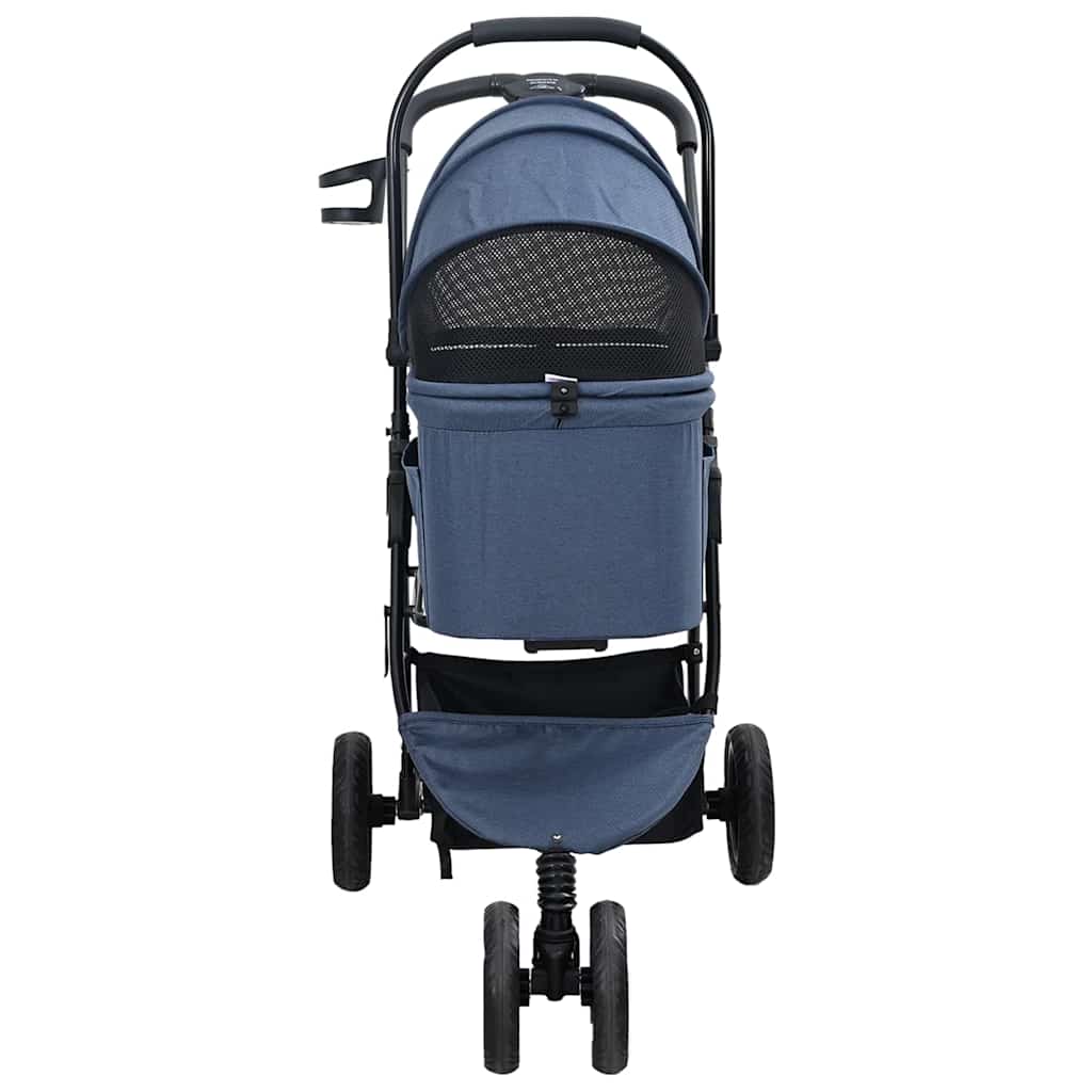 Faltbarer Haustierwagen Verstellbar Blau 78 x 54 x 101 cm