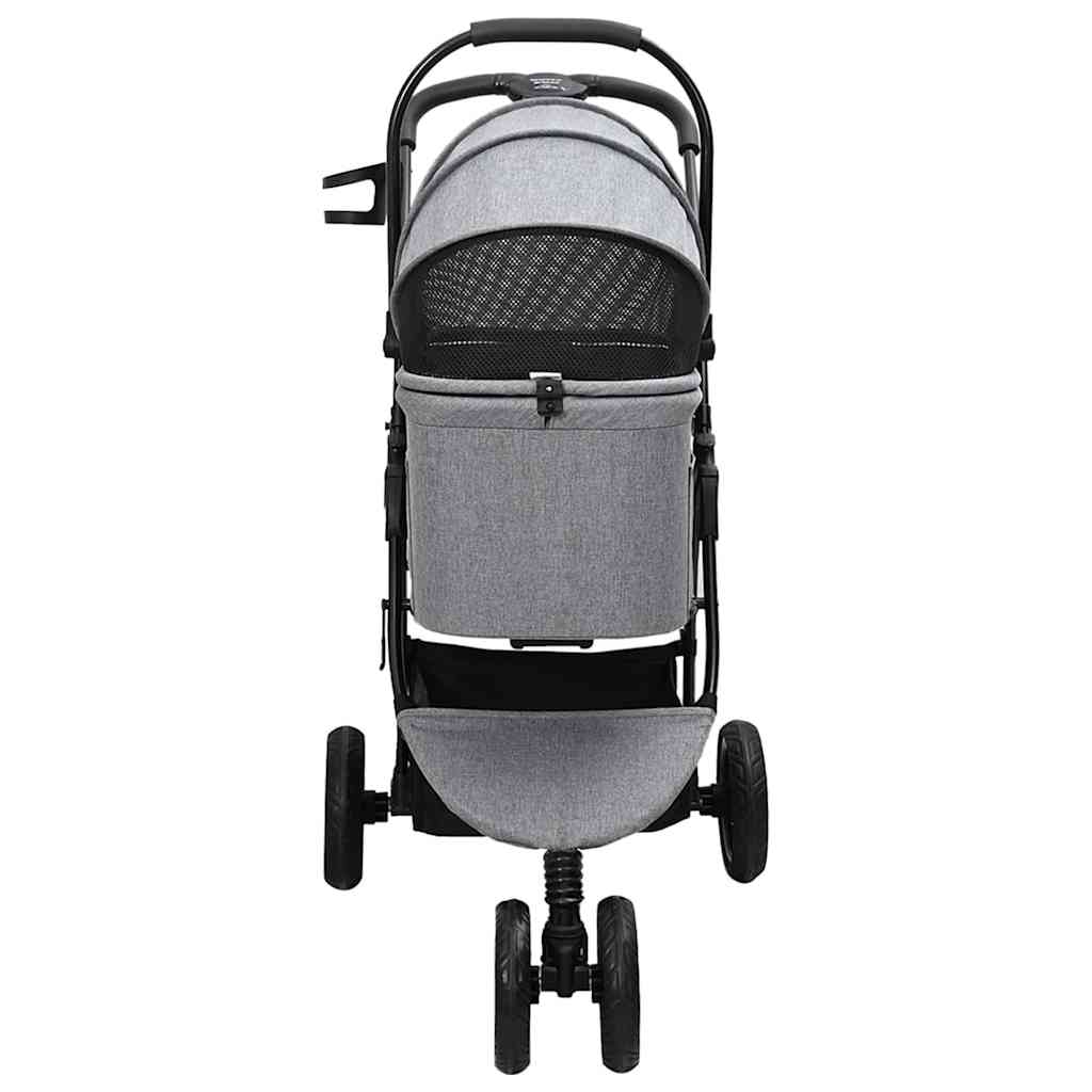 Faltbarer Haustierwagen Verstellbar Grau 78 x 54 x 101 cm