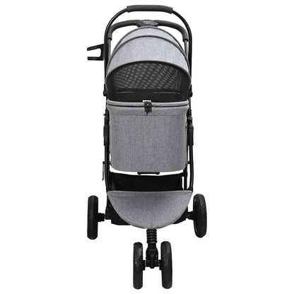 Faltbarer Haustierwagen Verstellbar Grau 78 x 54 x 101 cm