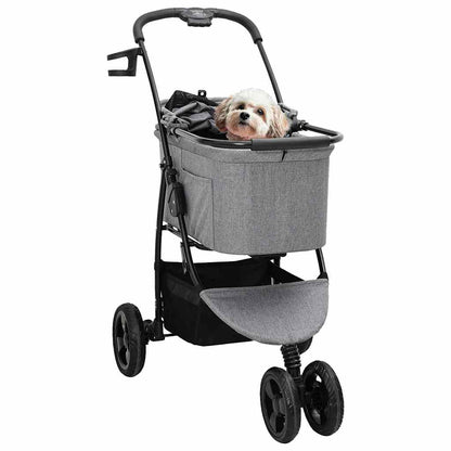 Faltbarer Haustierwagen Verstellbar Grau 78 x 54 x 101 cm