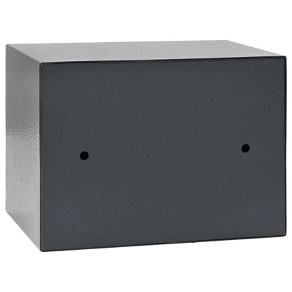 Digitaler Safe mit Schloss Dunkelgrau 23 x 17 x 17 cm Stahl