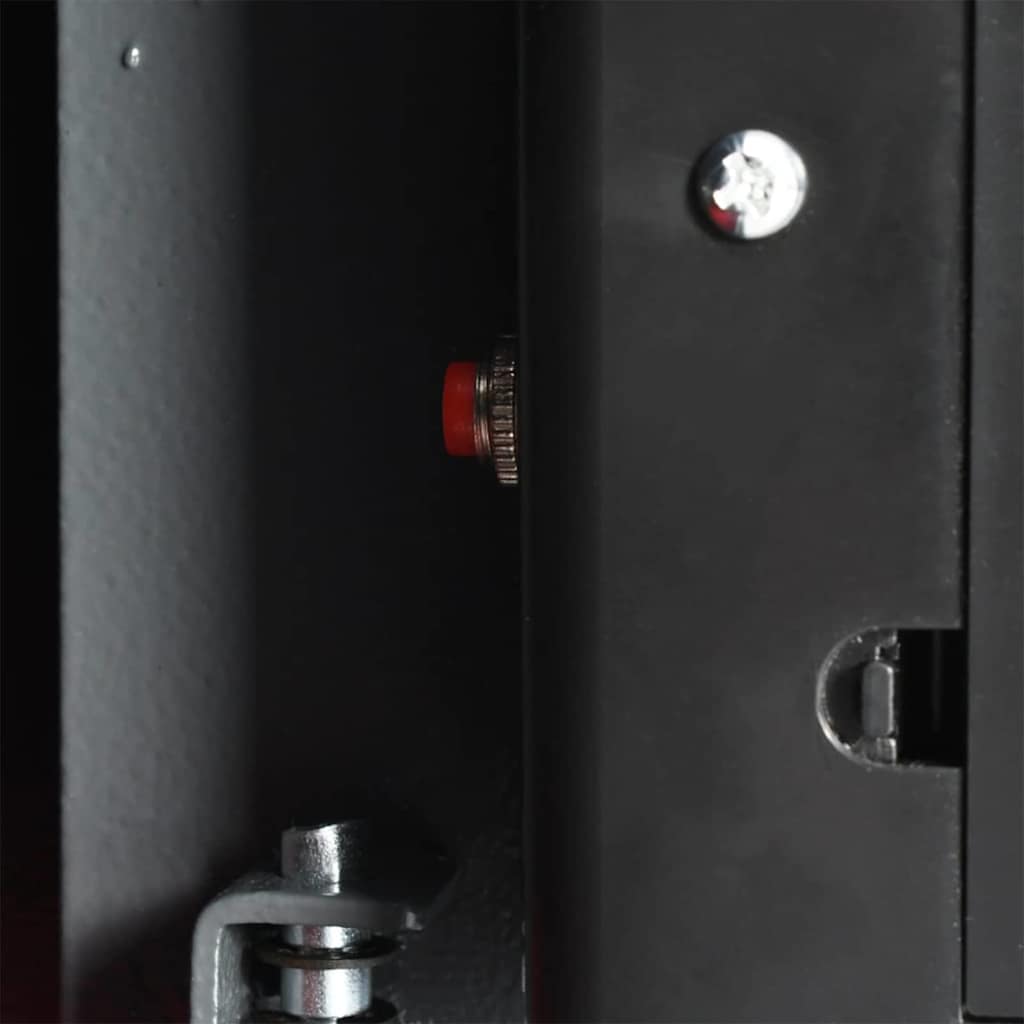 Digitaler Safe mit Schloss Dunkelgrau 20 x 31 x 20 cm Stahl