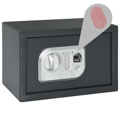 Digitaler Safe mit Schloss Dunkelgrau 20 x 31 x 20 cm Stahl