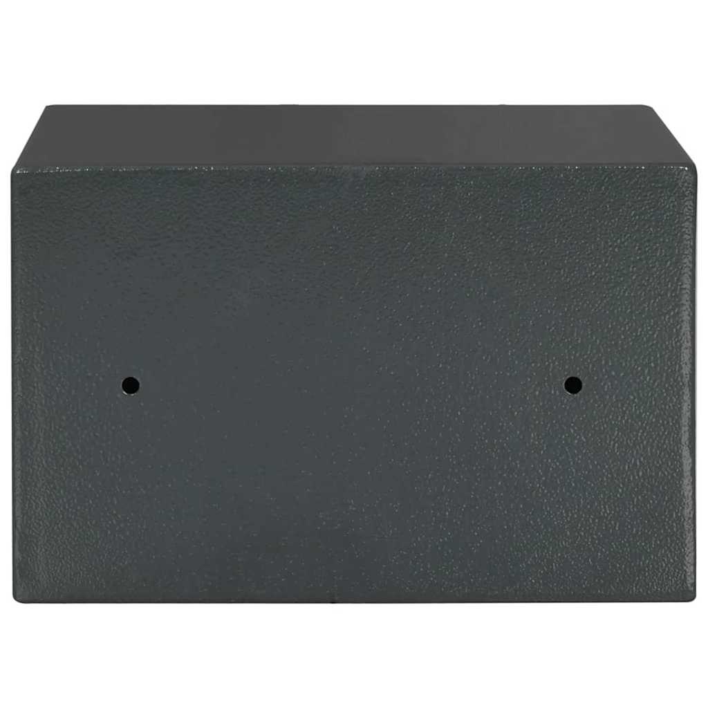 Digitaler Safe mit Schloss Dunkelgrau 20 x 31 x 20 cm Stahl