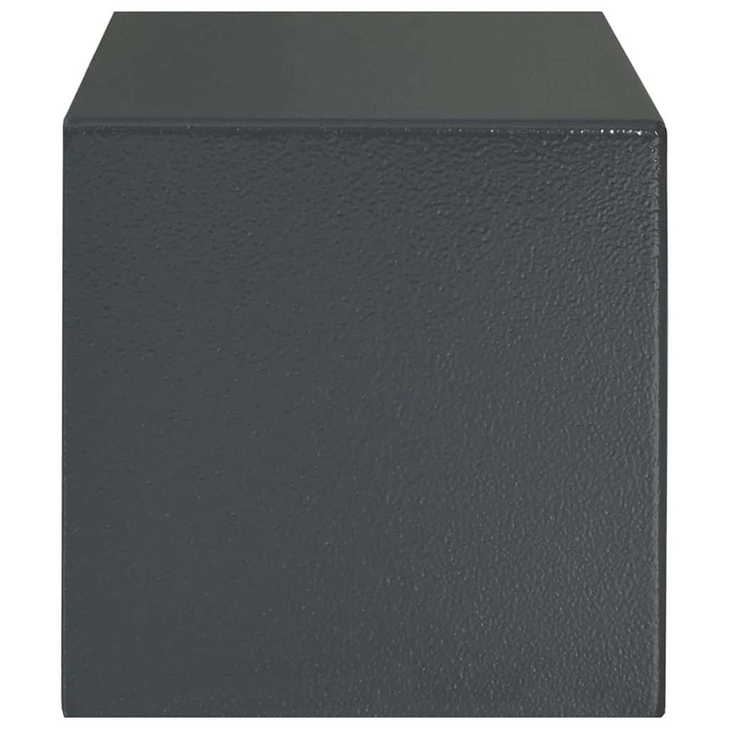 Digitaler Safe mit Schloss Dunkelgrau 20 x 31 x 20 cm Stahl