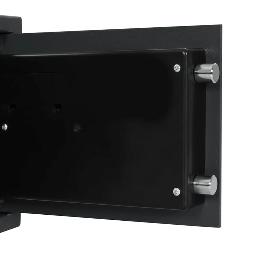 Digitaler Safe mit Schloss Dunkelgrau 25 x 35 x 25 cm Stahl