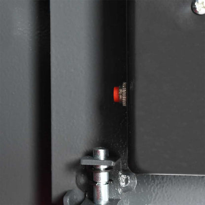Digitaler Safe mit Schloss Dunkelgrau 25 x 35 x 25 cm Stahl