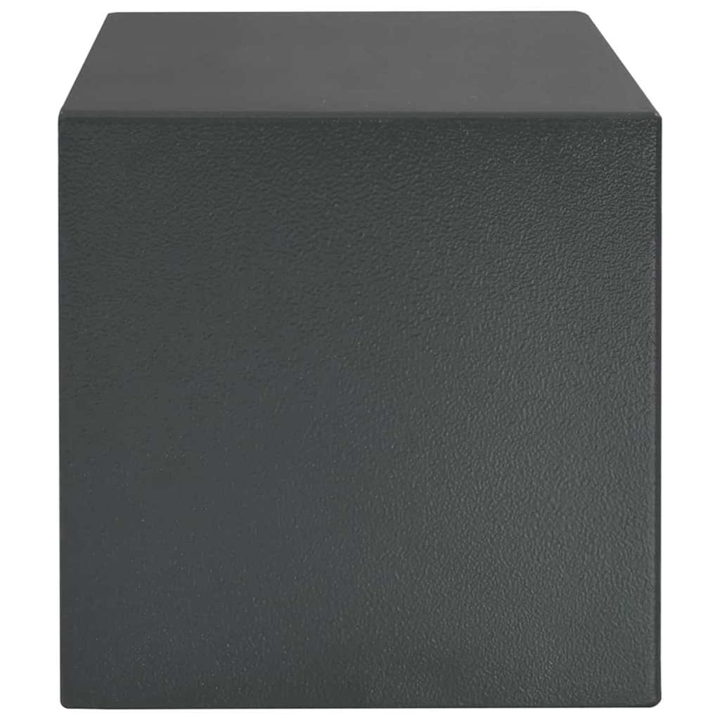 Digitaler Safe mit Schloss Dunkelgrau 25 x 35 x 25 cm Stahl