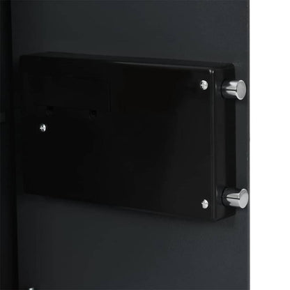 Digitaler Safe mit Schloss Dunkelgrau 31 x 35 x 50 cm Stahl